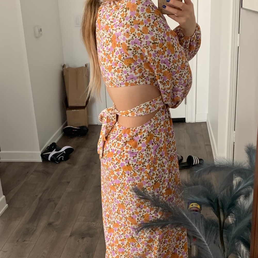 Long Sleeve Floral Dress